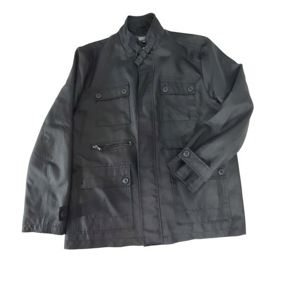 Kenneth Cole Reaction Utility raincoat black Size XL Matrix performance Classic - Picture 3 of 8